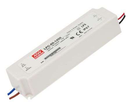 LED DRIVER ENC C.C. I=220 O=9-42V  1.4A  LPC-60-1400