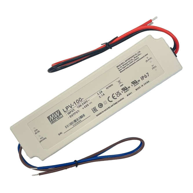 POWER SUPPLY ENCL. LED DRIVER I=220 O=5 12A 100W LPV-100-5