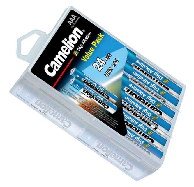 RO3/AAA BATTERY 1.5V ALKALINE DIGI 24/PACK LR03-PBH24DG