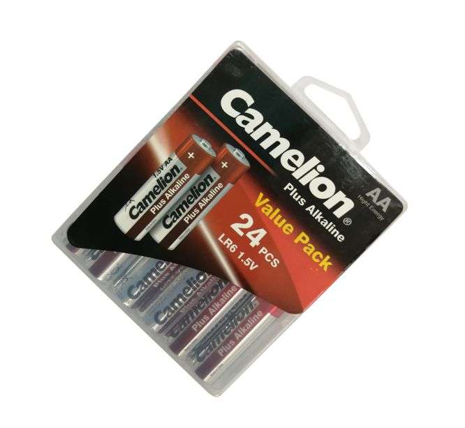 R6/AA BATTERY 1.5V 24/PACK, ALKALINE PLUS LR6-PBH24