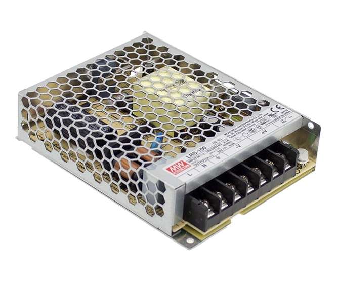 POWER SUPPLY ENCL. IN=220 O=5VDC 18A 100W LRS-100-5