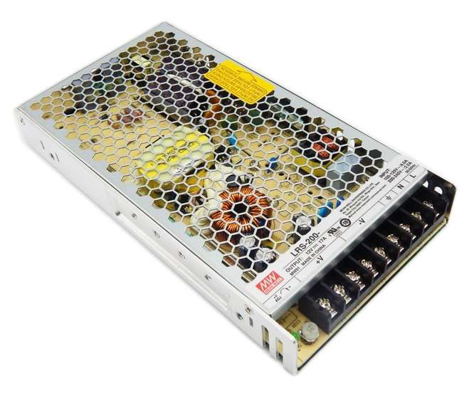 POWER SUPPLY ENCL. I=220 O=5V @ 40A 200W  LRS-200-5