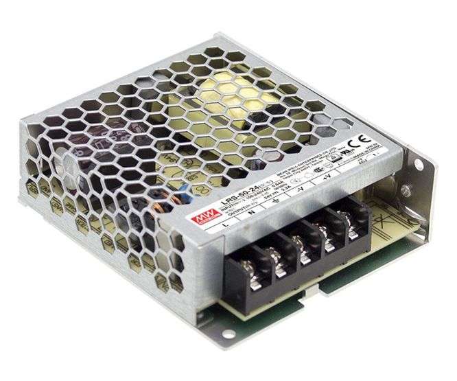 POWER SUPPLY ENCL. I=220VAC O=12V 4.2A 50W LRS-50-12