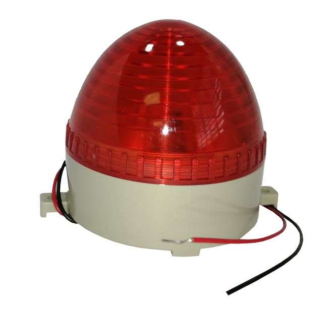STROBE / BEACON LED LIGHT 220VAC 2W  D=70mm RED SCR  LTE-3072-AC220-S-RD-F