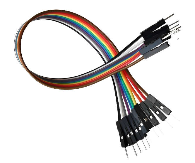 JUMPER LEADS 200mm PLUG-PLUG M/C - 10P/BAG ME18-010-02-PP-MULTI