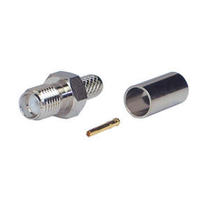 SMA SOCKET IN-LINE CRIMP RG58U 5MM  M5004L