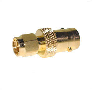 ADAPTER SMA-PLUG TO BNC-SOCKET, GOLD M5016Z