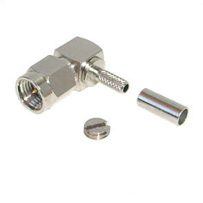 SMA-PLUG R/A CRIMP RG174 M5037P