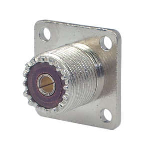 UHF-SOCKET SO239 P/M SOLDER BAKELITE 4-HOLE M5508B
