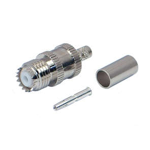 UHF-SOCKET(MINI) CRIMP 5mm RG58 M55302TL
