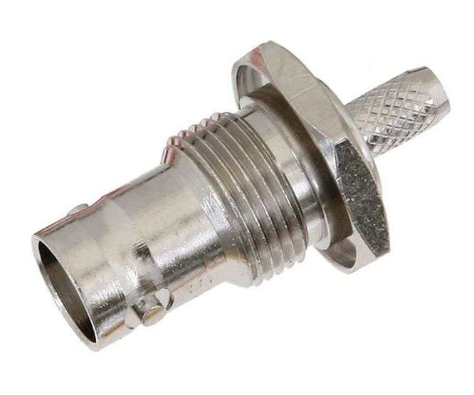 BNC BULKHEAD CRIMP TYPE SOCKET CONNECTOR ONLY M5561PXX