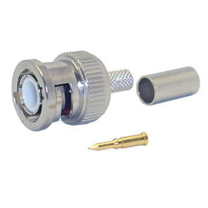 BNC-PLUG CRIMP IN-LINE 3-P 5MM RG58 M5569L