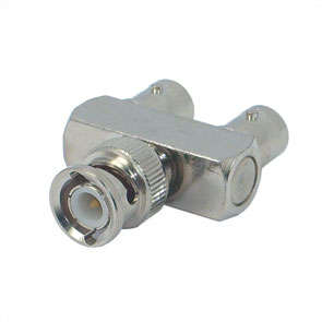 ADAPTER BNC-PLUG TO 2X BNC-SOCKET STR T-JUNCTION M55792
