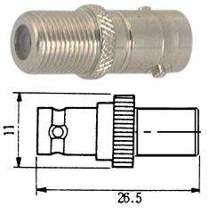 ADAPTER .F-SOCKET TO BNC-SOCKET  M5620           RoHS