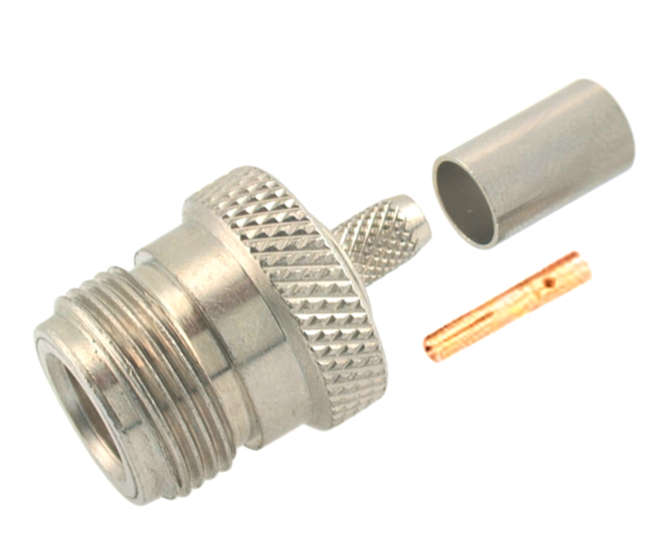 N-SOCKET CRIMP RG58 3-PC M57301L