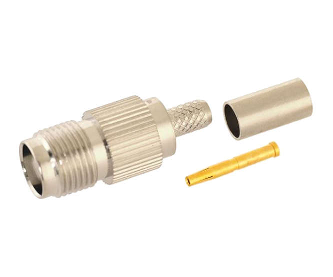 TNC-SOCKET CRIMP RG58U 5mm 3-PC M5756L