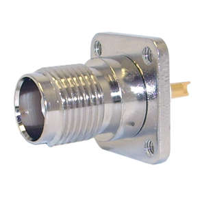 TNC-SOCKET BULKHEAD TEFLON 4-HOLE M5766T