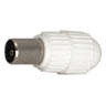 PLUG TV-COAX IN-LINE METAL/PLA  M5839