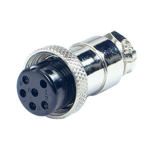 M16 6W MIC-SOCKET 5A 125V AVIATION CONNECTOR M5900E