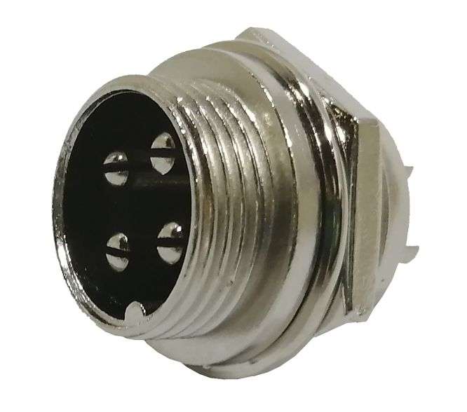 M16 4W P/M-MIC-PLUG 5A 125V AVIATION CONNECTOR M5902C
