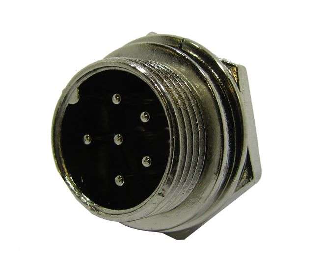 M16 6W P/M-MIC-PLUG 5A 125V AVIATION CONNECTOR M5902E