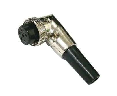 M16 SOCKET R/A 6-PIN FOR MICROPHONE M590300E