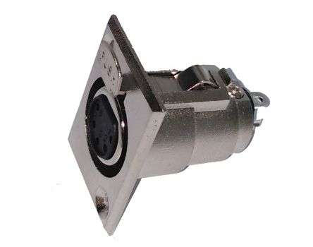 PANEL MOUNT SOCKET XLR 5-WAY M5911D