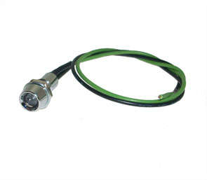 LED 5mm CL-GR HOLDER 18K 12VDC  ME22-004-012GR