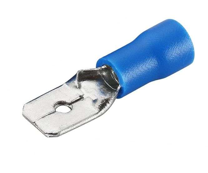 TERMINAL PRE-INS PUSH-ON BLUE 6.3mm - DEBULK MDD2-250