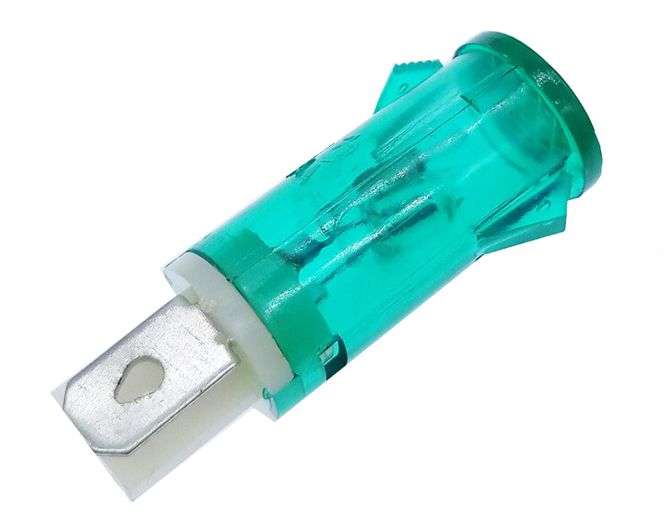 PILOT LIGHT CLIP-ON 220V D=12.7MM 220V GREEN  MDX14A-GREEN / 190611