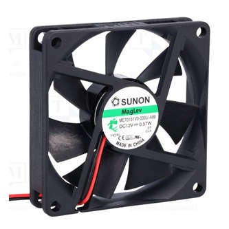 FAN 70sqx15 12V VAP 19CFM LEADS   ME70151V3-0000-A99