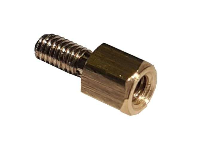 BRASS HEX STANDOFF SPACER MALE-FEM M3x5+6mm MF M3X5UP
