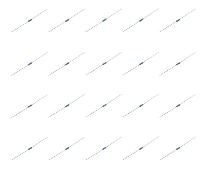 RESISTOR 1/4W ROUND M/F 1% 220E - 5K/BOX MF25-220E-F-TB