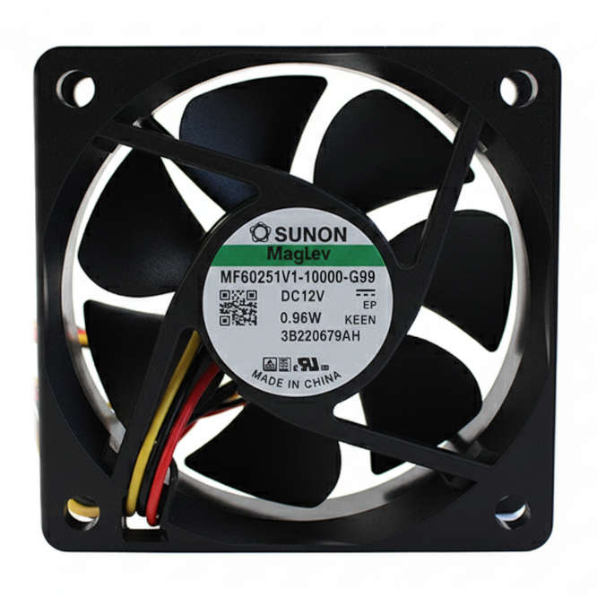 12VDC AXIAL FAN 60sqx25mm VAPO 23CFM 3-WIRE MF60251V1-10000-G99