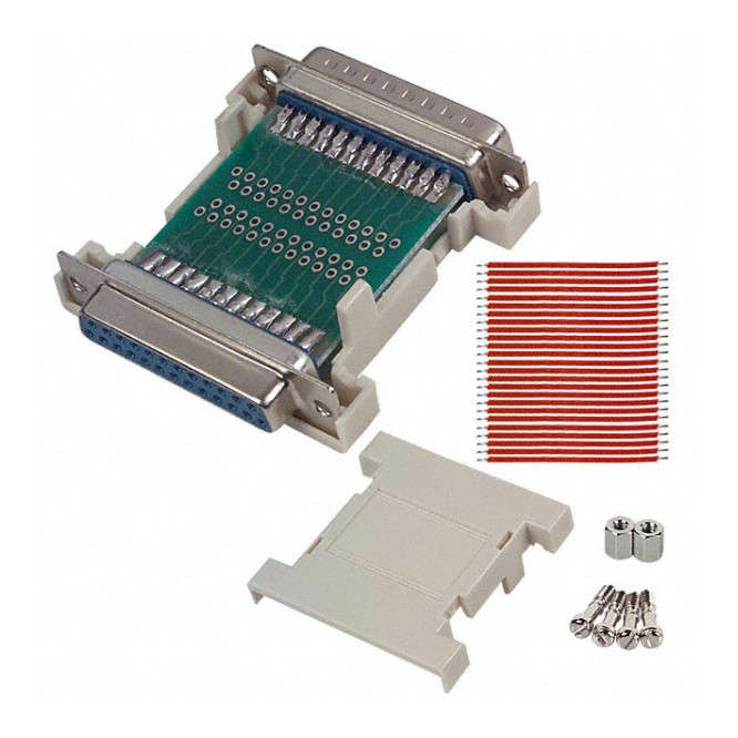 DB25 PLUG TO DB25 PIN SOCKET BREAKOUT ADAPTER MINIWIRE