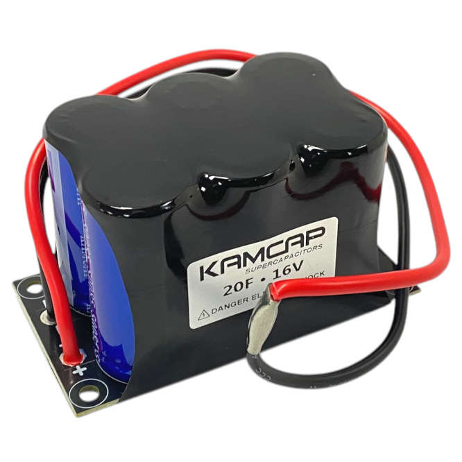 SUPER CAPACITOR WIRE LEADS D/L 20F 16.2VDC MK-16V-P20FDSB