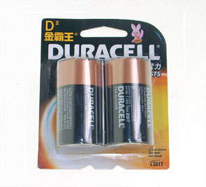 R20=D=DURACELL BATTERY 1.5V ALKALINE-2P/CARD  MN1300-2