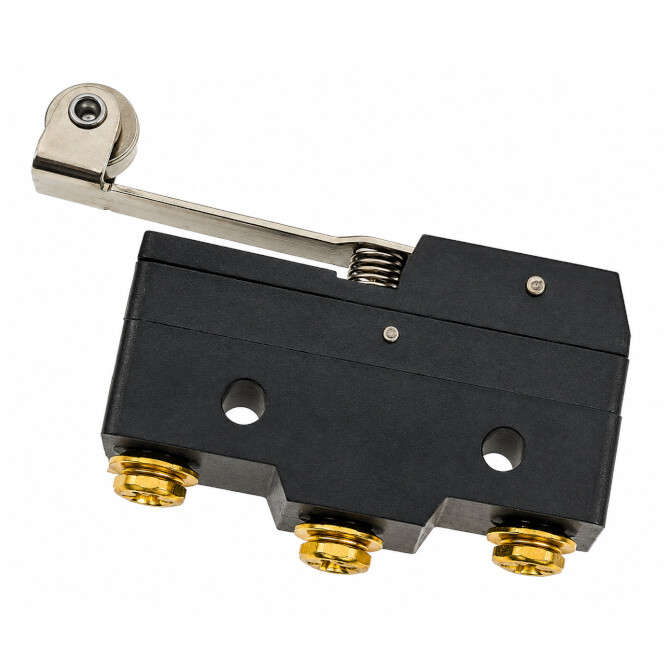 TRAVEL LIMIT MICRO SWITCH SPDT 15A LONG HIGH ROLLER LEVER MS-LXW5-11G1