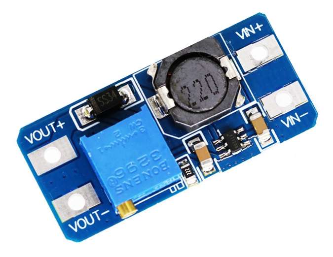 DC-DC BOOST CONVERTER I=2-24V O=3-27V (NOTE-1)  MT3608 / 170073