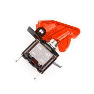 TOGGLE SWITCH RED WITH SAFETY PROTECTOR  MY-T101-RD / 160032