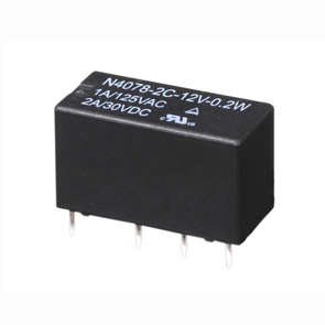 RELAY DPDT 1A 5VDC RECT 8PCB N4078-2C-DC5V-0.2W