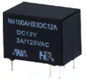 RELAY SPDT 3A 12VDC RECT 6P  N4100C-HS3-DC12