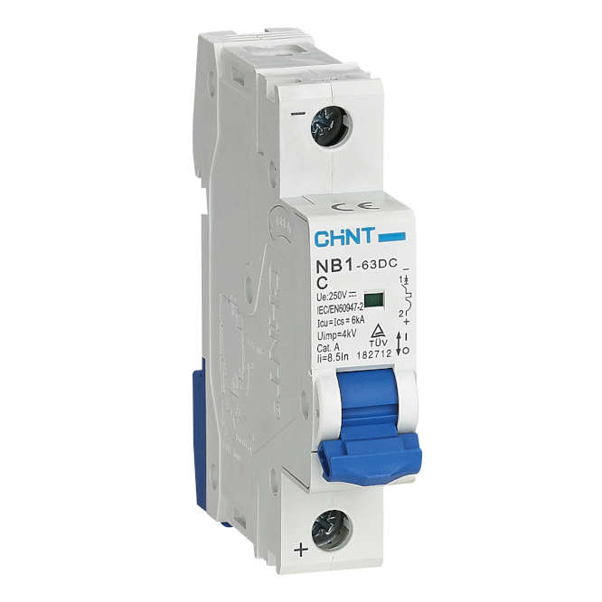MCB / MINI CIRCUIT BREAKER DC 1P 3A 110VDC 10KA C-CURVE NB1-63-C3-DC