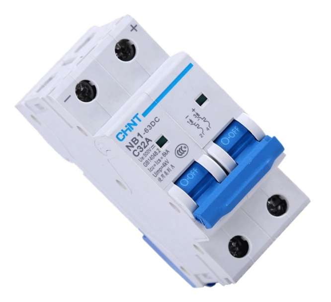 DC MINI CIRCUIT BREAKER 2P 20A  500V 6KA  NB1-DC-220DC6K