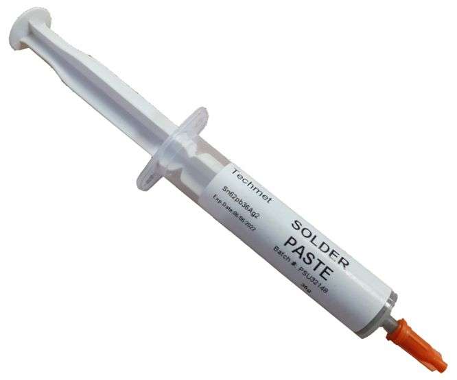 SOLDER PASTE 35gm TUBE INCLUDING NEEDLE SN62PB36AG2