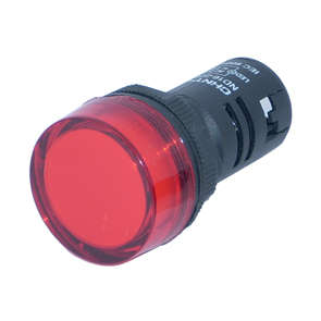 PILOT LAMP RND D22 240V RED  ND16-22BS/240R
