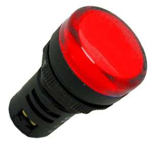 PILOT LIGHT LED RED 22mm 240VAC  ND16-22BS/4-240V-RD