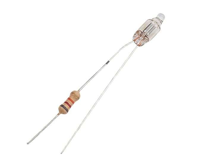 NEON LAMP 220V 15x6mm WITH WIRE LEADS / PCB PINS LN1000