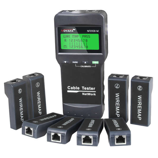 NETWORK CABLE TESTER RJ45/Cat5/Cat6/5E/ 6E NF8108-M