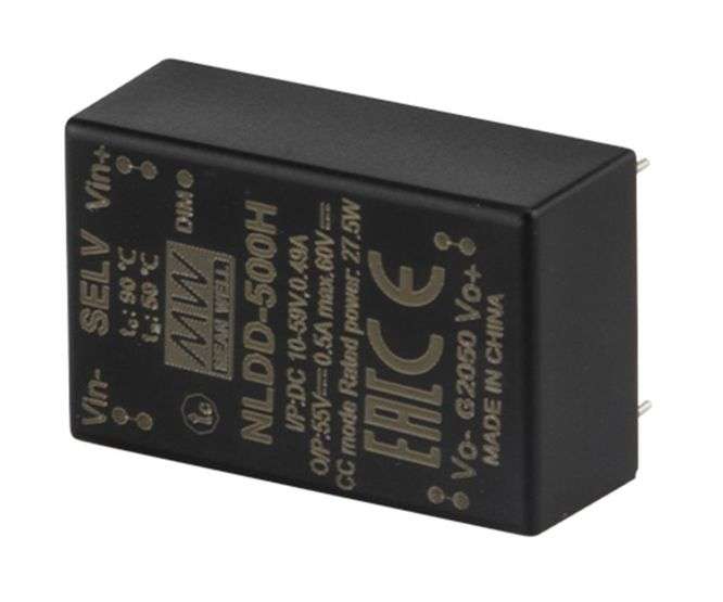 DC-DC CONVERTER LED CC I=10-56VDC O=6-52VDC 1A5 NLDD-1050H
